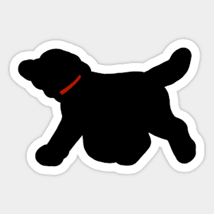 Labrador Retriever Play Fetch Black Lab Sticker